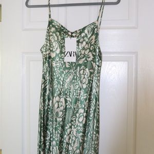 Zara satin maxi dress